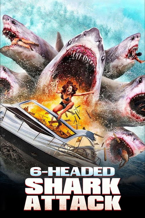 Poster for 6-Headed Shark Attack