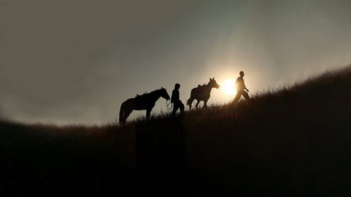 Backdrop for Весенний горный пейзаж